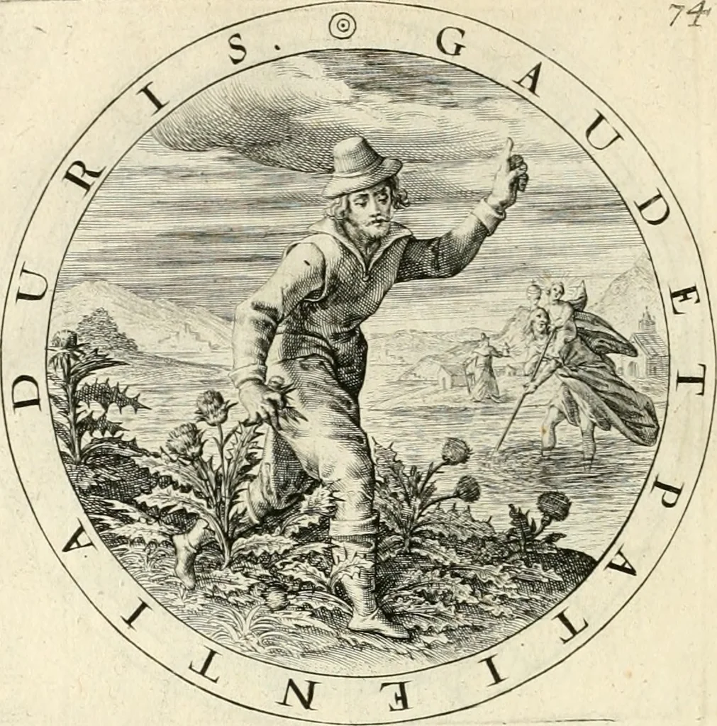 An illustration from A collection of emblemes, ancient and moderne : quickened vvith metricall illustrations, both morall and divine : and disposed into lotteries, that instruction and good counsell may bee furthered by an honest and pleasant recreation, 1635, leaf 253