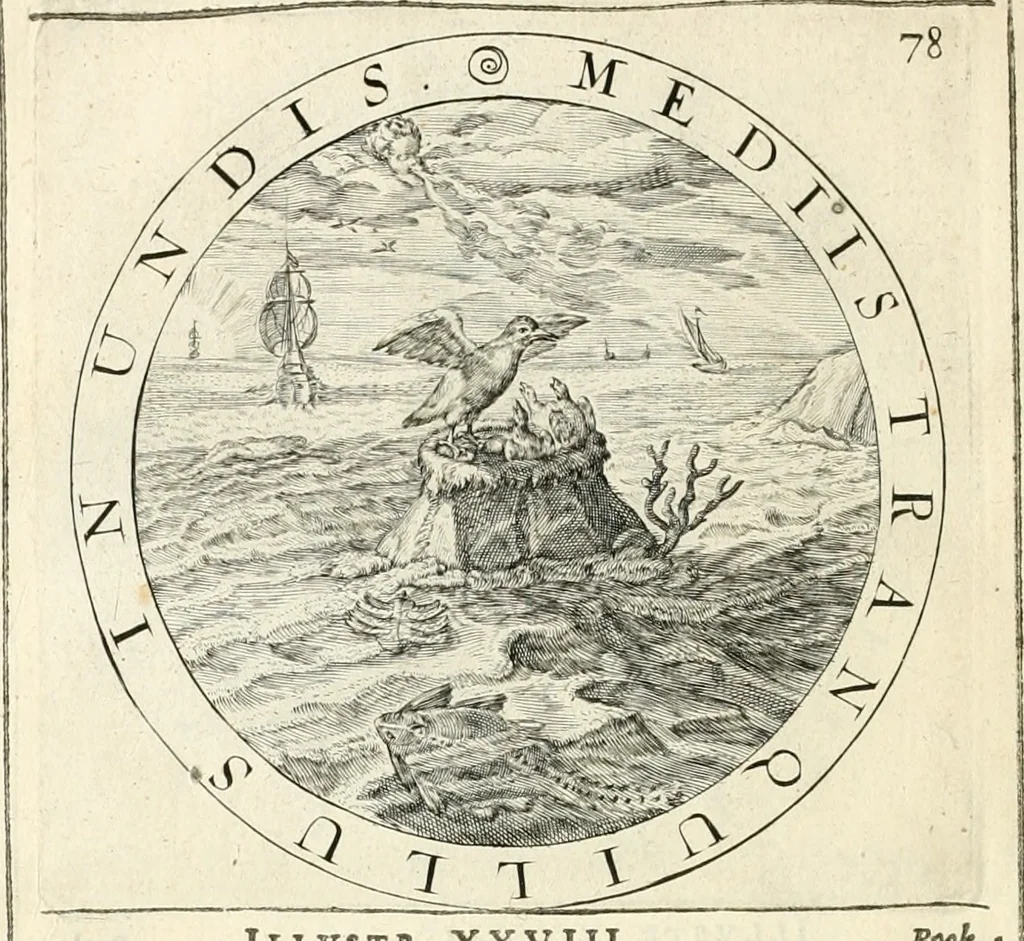 An illustration from A collection of emblemes, ancient and moderne : quickened vvith metricall illustrations, both morall and divine : and disposed into lotteries, that instruction and good counsell may bee furthered by an honest and pleasant recreation, 1635, leaf 257