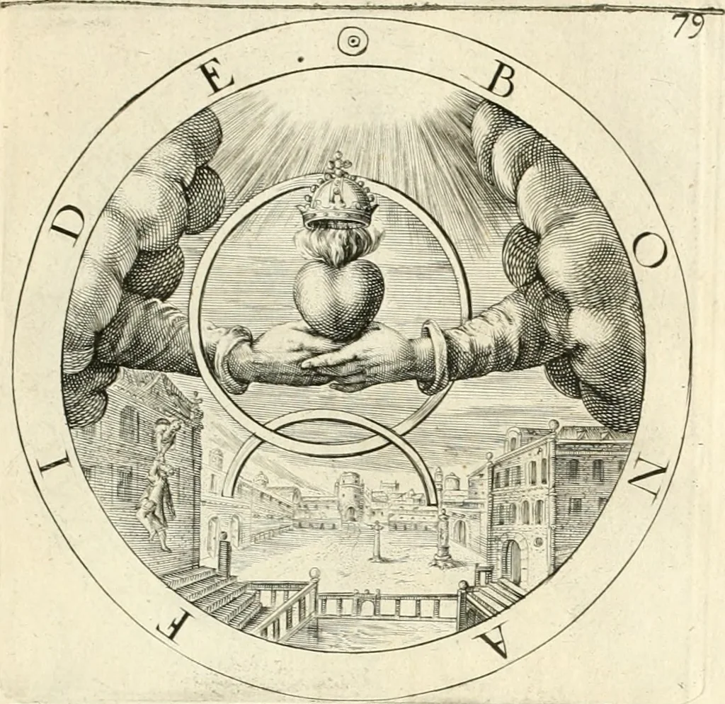 An illustration from A collection of emblemes, ancient and moderne : quickened vvith metricall illustrations, both morall and divine : and disposed into lotteries, that instruction and good counsell may bee furthered by an honest and pleasant recreation, 1635, leaf 258