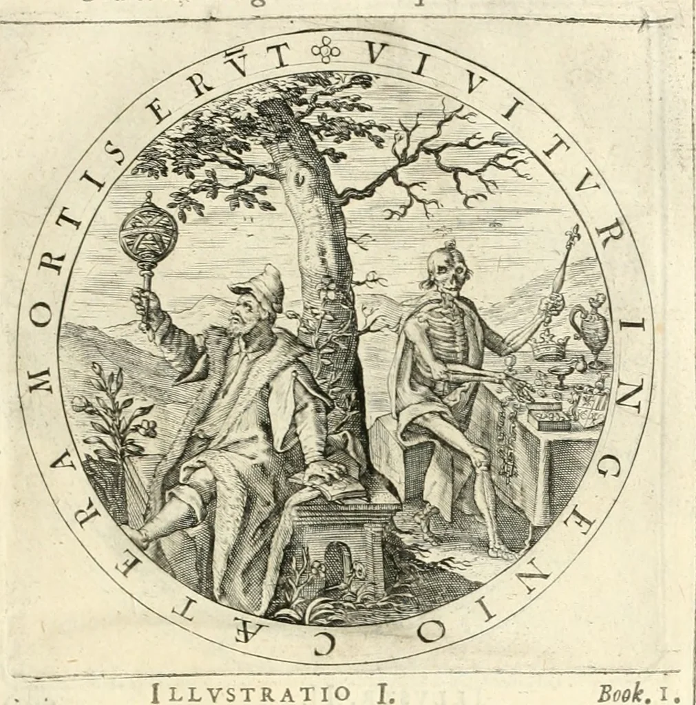 An illustration from A collection of emblemes, ancient and moderne : quickened vvith metricall illustrations, both morall and divine : and disposed into lotteries, that instruction and good counsell may bee furthered by an honest and pleasant recreation, 1635, leaf 26
