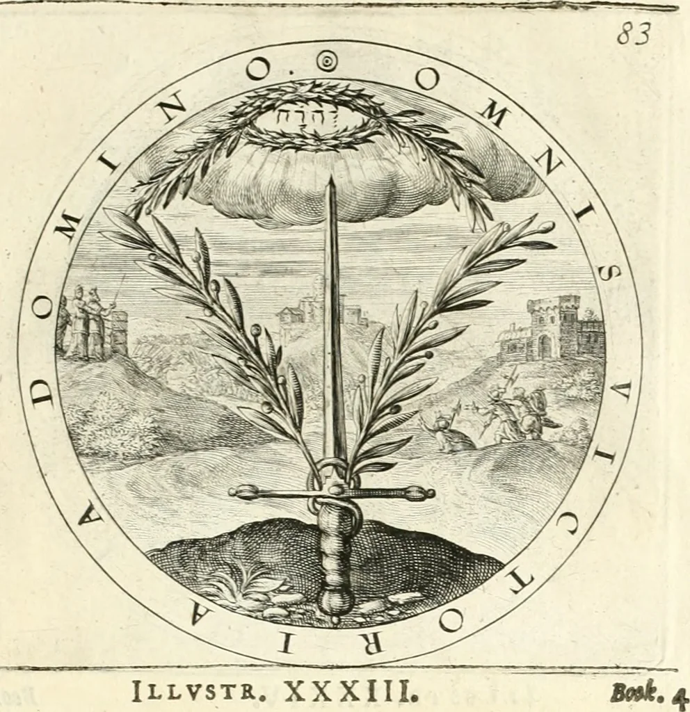 An illustration from A collection of emblemes, ancient and moderne : quickened vvith metricall illustrations, both morall and divine : and disposed into lotteries, that instruction and good counsell may bee furthered by an honest and pleasant recreation, 1635, leaf 262