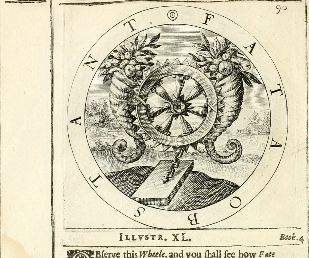 An illustration from A collection of emblemes, ancient and moderne : quickened vvith metricall illustrations, both morall and divine : and disposed into lotteries, that instruction and good counsell may bee furthered by an honest and pleasant recreation, 1635, leaf 269