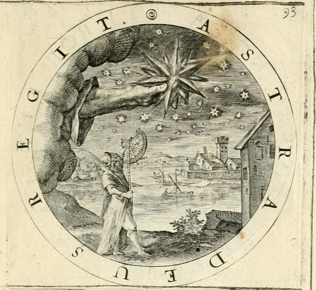 An illustration from A collection of emblemes, ancient and moderne : quickened vvith metricall illustrations, both morall and divine : and disposed into lotteries, that instruction and good counsell may bee furthered by an honest and pleasant recreation, 1635, leaf 272