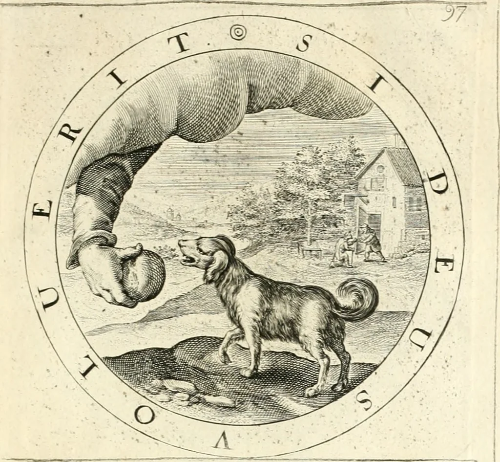 An illustration from A collection of emblemes, ancient and moderne : quickened vvith metricall illustrations, both morall and divine : and disposed into lotteries, that instruction and good counsell may bee furthered by an honest and pleasant recreation, 1635, leaf 276
