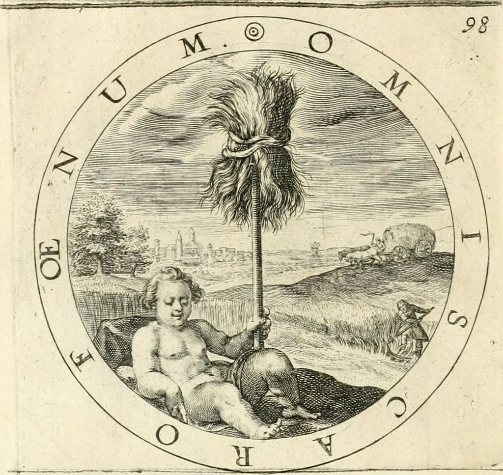 An illustration from A collection of emblemes, ancient and moderne : quickened vvith metricall illustrations, both morall and divine : and disposed into lotteries, that instruction and good counsell may bee furthered by an honest and pleasant recreation, 1635, leaf 277