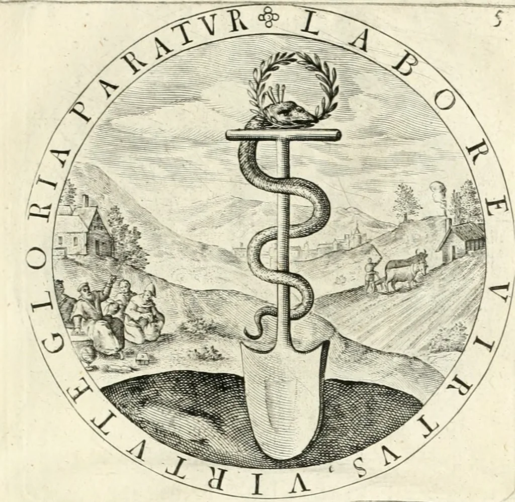 An illustration from A collection of emblemes, ancient and moderne : quickened vvith metricall illustrations, both morall and divine : and disposed into lotteries, that instruction and good counsell may bee furthered by an honest and pleasant recreation, 1635, leaf 30