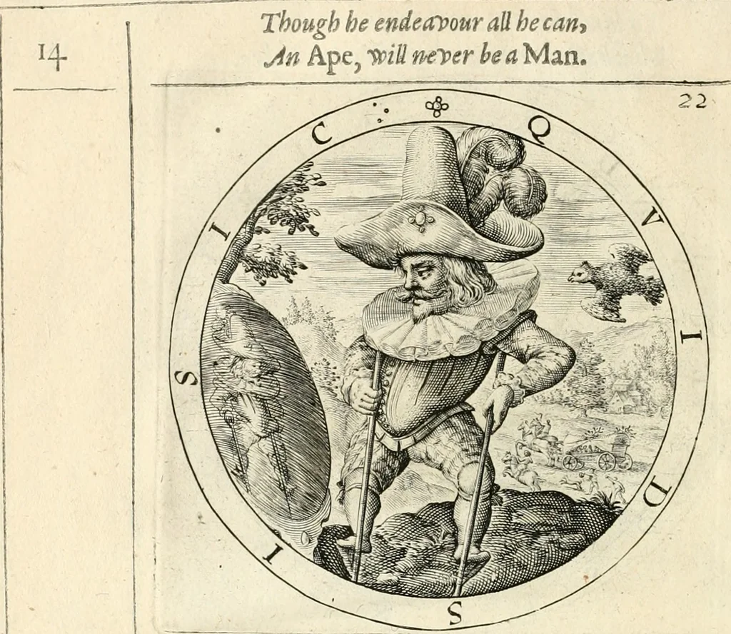 An illustration from A collection of emblemes, ancient and moderne : quickened vvith metricall illustrations, both morall and divine : and disposed into lotteries, that instruction and good counsell may bee furthered by an honest and pleasant recreation, 1635, leaf 39