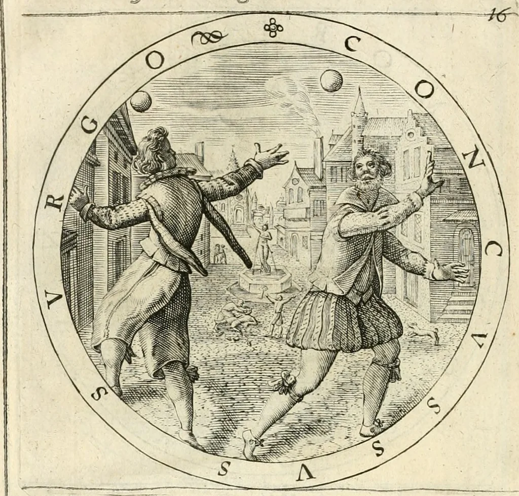 An illustration from A collection of emblemes, ancient and moderne : quickened vvith metricall illustrations, both morall and divine : and disposed into lotteries, that instruction and good counsell may bee furthered by an honest and pleasant recreation, 1635, leaf 41