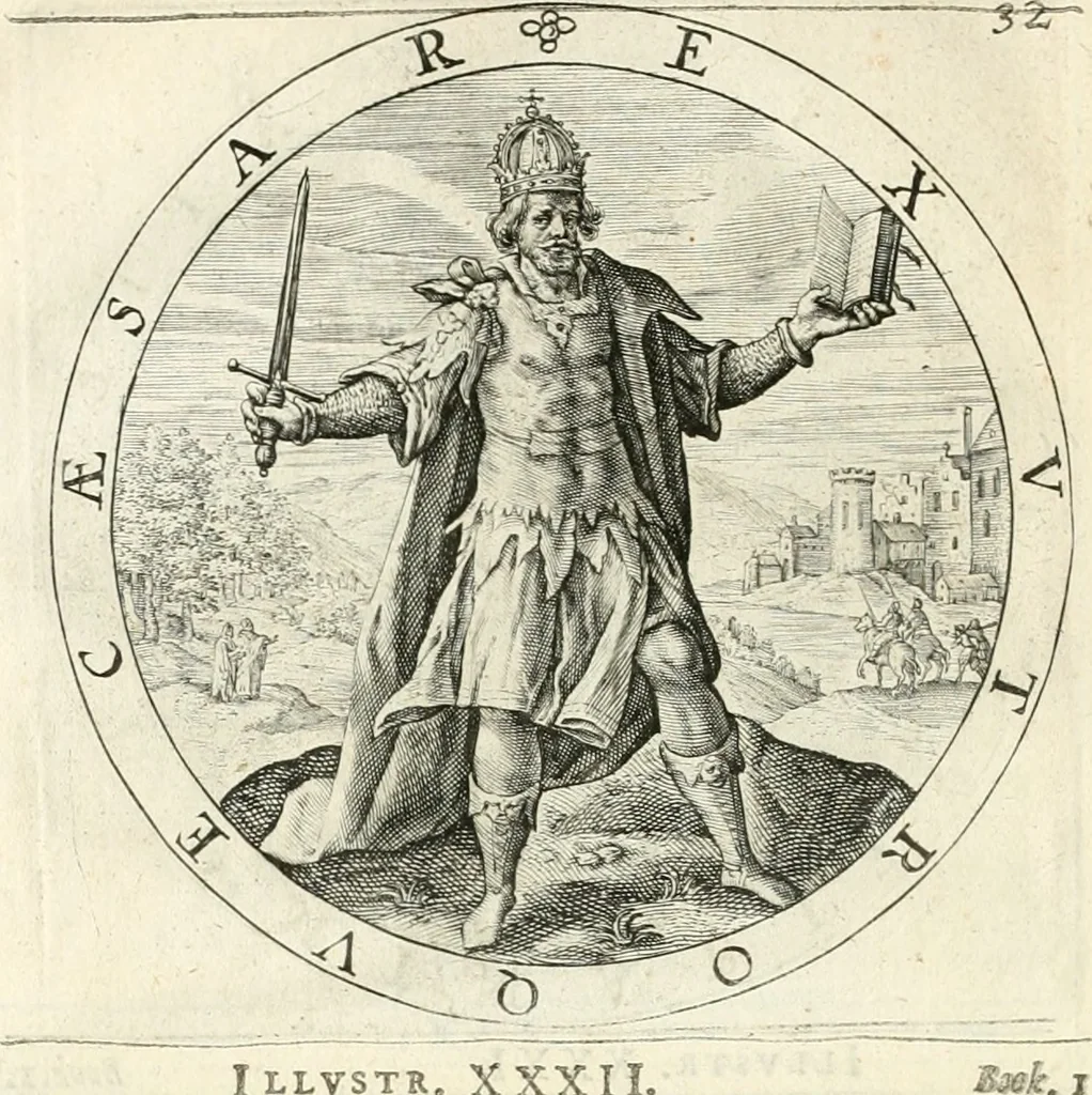 An illustration from A collection of emblemes, ancient and moderne : quickened vvith metricall illustrations, both morall and divine : and disposed into lotteries, that instruction and good counsell may bee furthered by an honest and pleasant recreation, 1635, leaf 57