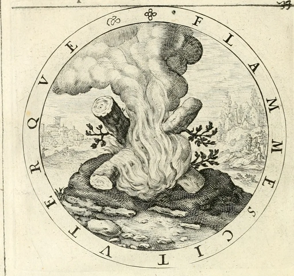 An illustration from A collection of emblemes, ancient and moderne : quickened vvith metricall illustrations, both morall and divine : and disposed into lotteries, that instruction and good counsell may bee furthered by an honest and pleasant recreation, 1635, leaf 59