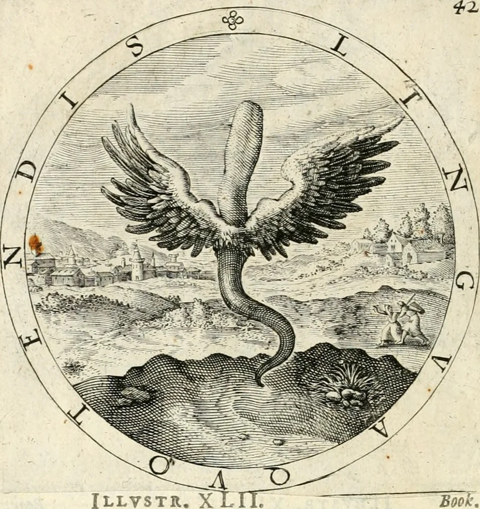 An illustration from A collection of emblemes, ancient and moderne : quickened vvith metricall illustrations, both morall and divine : and disposed into lotteries, that instruction and good counsell may bee furthered by an honest and pleasant recreation, 1635, leaf 67