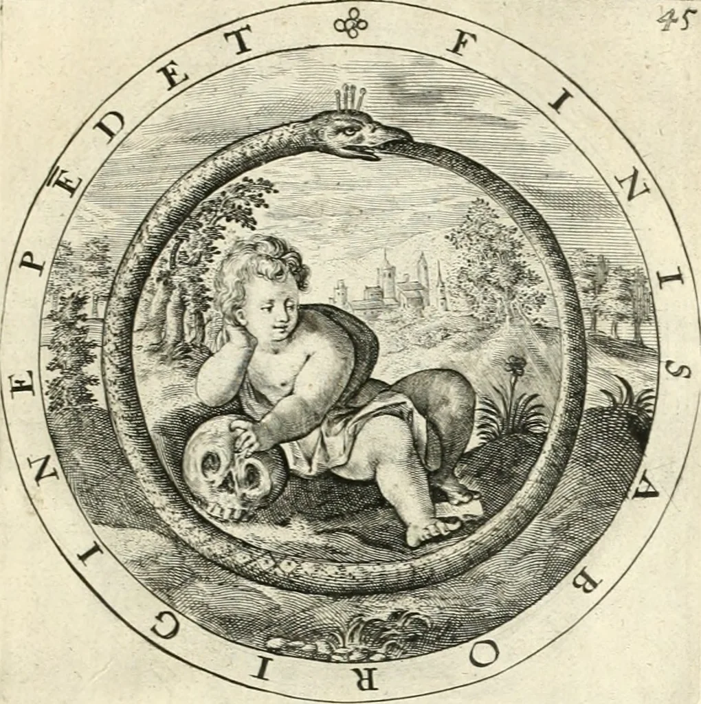 An illustration from A collection of emblemes, ancient and moderne : quickened vvith metricall illustrations, both morall and divine : and disposed into lotteries, that instruction and good counsell may bee furthered by an honest and pleasant recreation, 1635, leaf 70