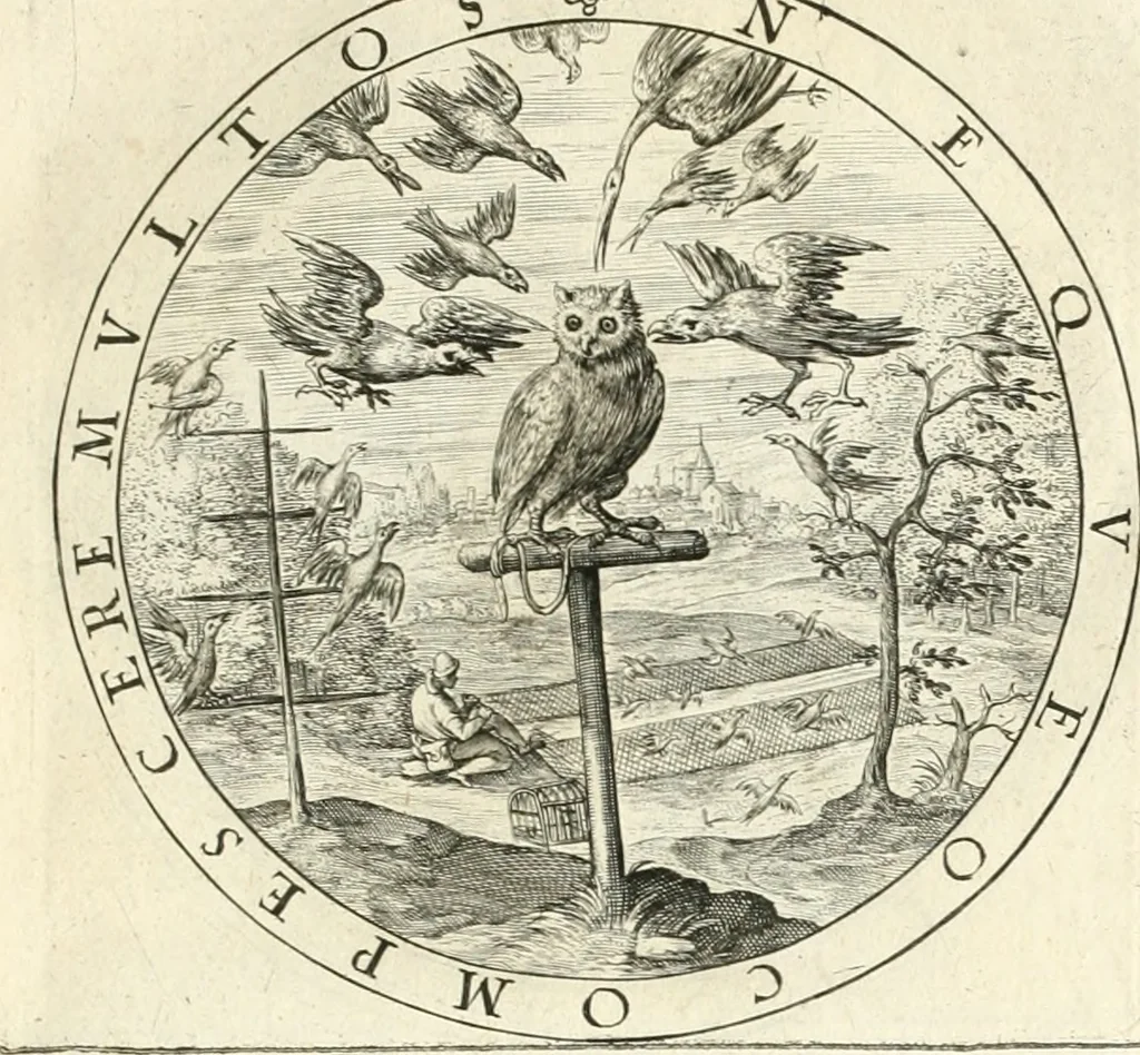 An illustration from A collection of emblemes, ancient and moderne : quickened vvith metricall illustrations, both morall and divine : and disposed into lotteries, that instruction and good counsell may bee furthered by an honest and pleasant recreation, 1635, leaf 94