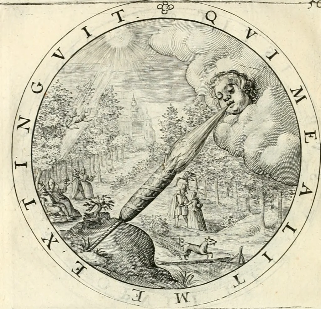 An illustration from A collection of emblemes, ancient and moderne : quickened vvith metricall illustrations, both morall and divine : and disposed into lotteries, that instruction and good counsell may bee furthered by an honest and pleasant recreation, 1635, leaf 99