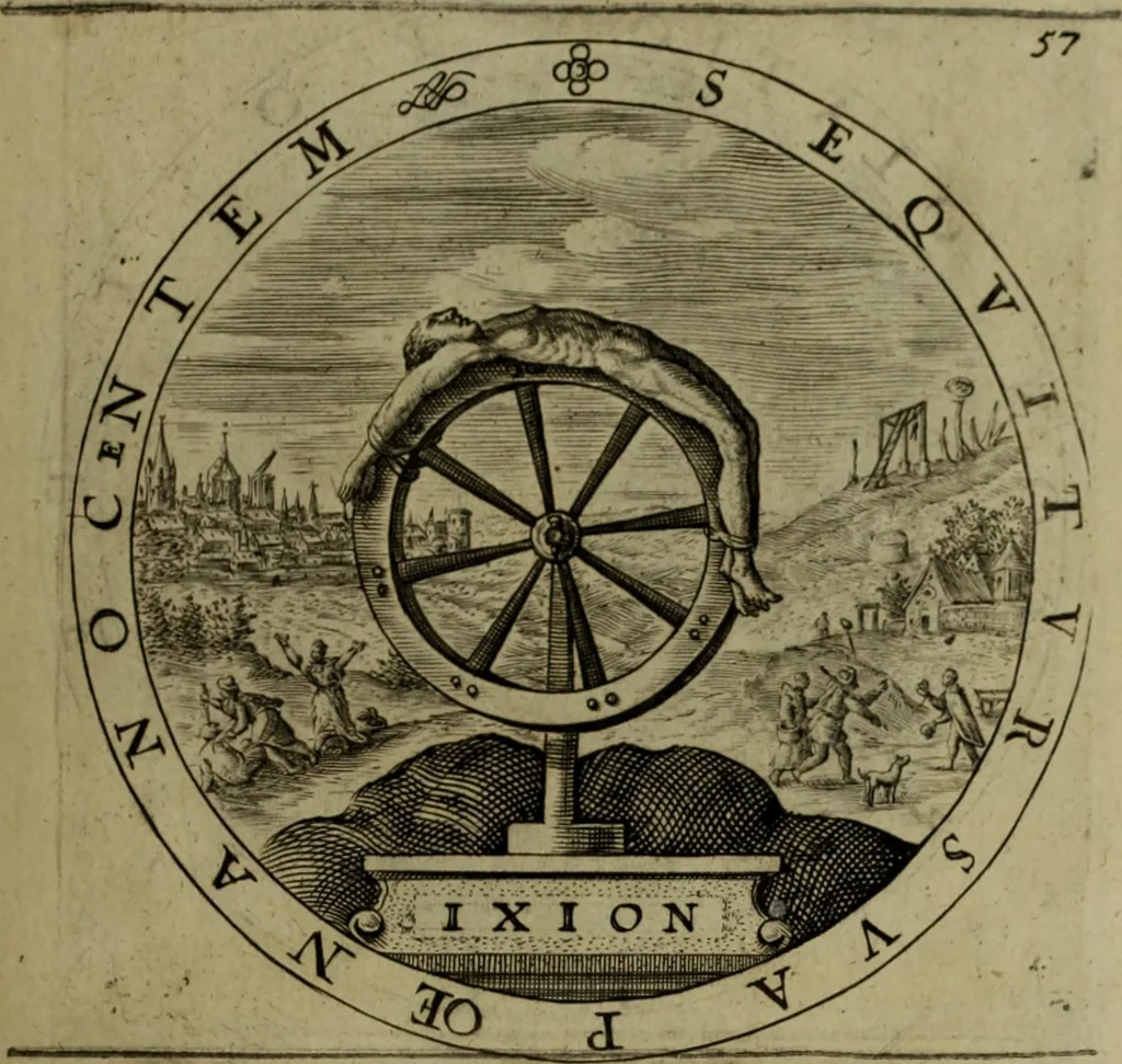 An illustration from A collection of emblemes, ancient and moderne : quickened vvith metricall illvstrations, both morall and divine, and disposed into lotteries, that instruction and good counsell may bee furthered by an honest and pleasant recreation, 1635, leaf 100