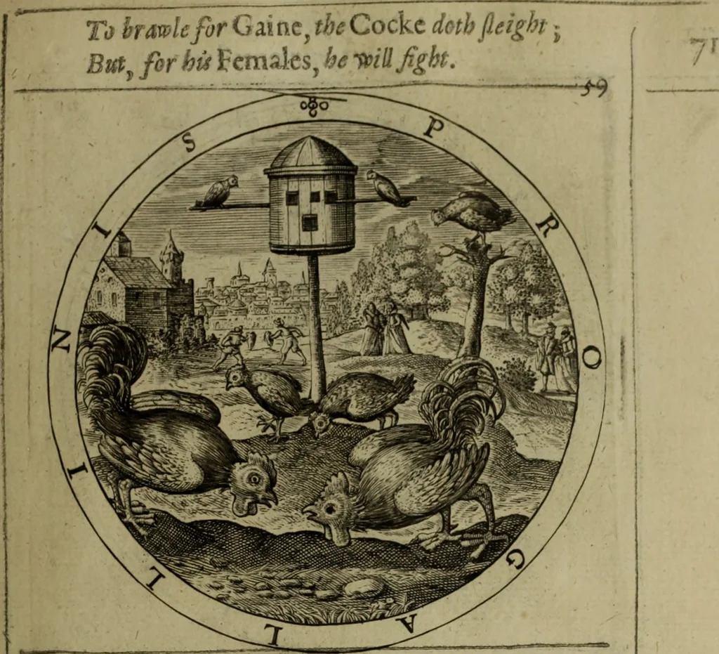 An illustration from A collection of emblemes, ancient and moderne : quickened vvith metricall illvstrations, both morall and divine, and disposed into lotteries, that instruction and good counsell may bee furthered by an honest and pleasant recreation, 1635, leaf 102