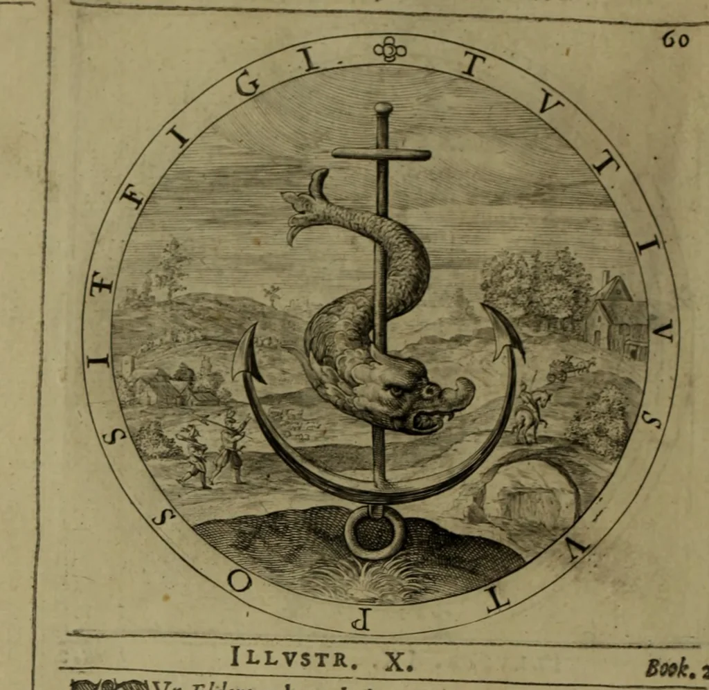 An illustration from A collection of emblemes, ancient and moderne : quickened vvith metricall illvstrations, both morall and divine, and disposed into lotteries, that instruction and good counsell may bee furthered by an honest and pleasant recreation, 1635, leaf 103