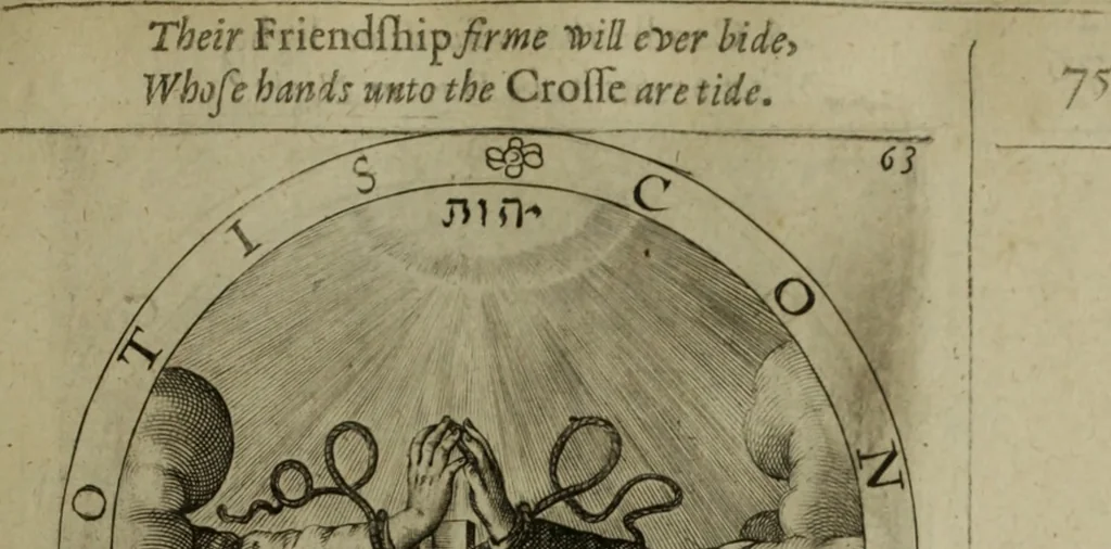 An illustration from A collection of emblemes, ancient and moderne : quickened vvith metricall illvstrations, both morall and divine, and disposed into lotteries, that instruction and good counsell may bee furthered by an honest and pleasant recreation, 1635, leaf 106