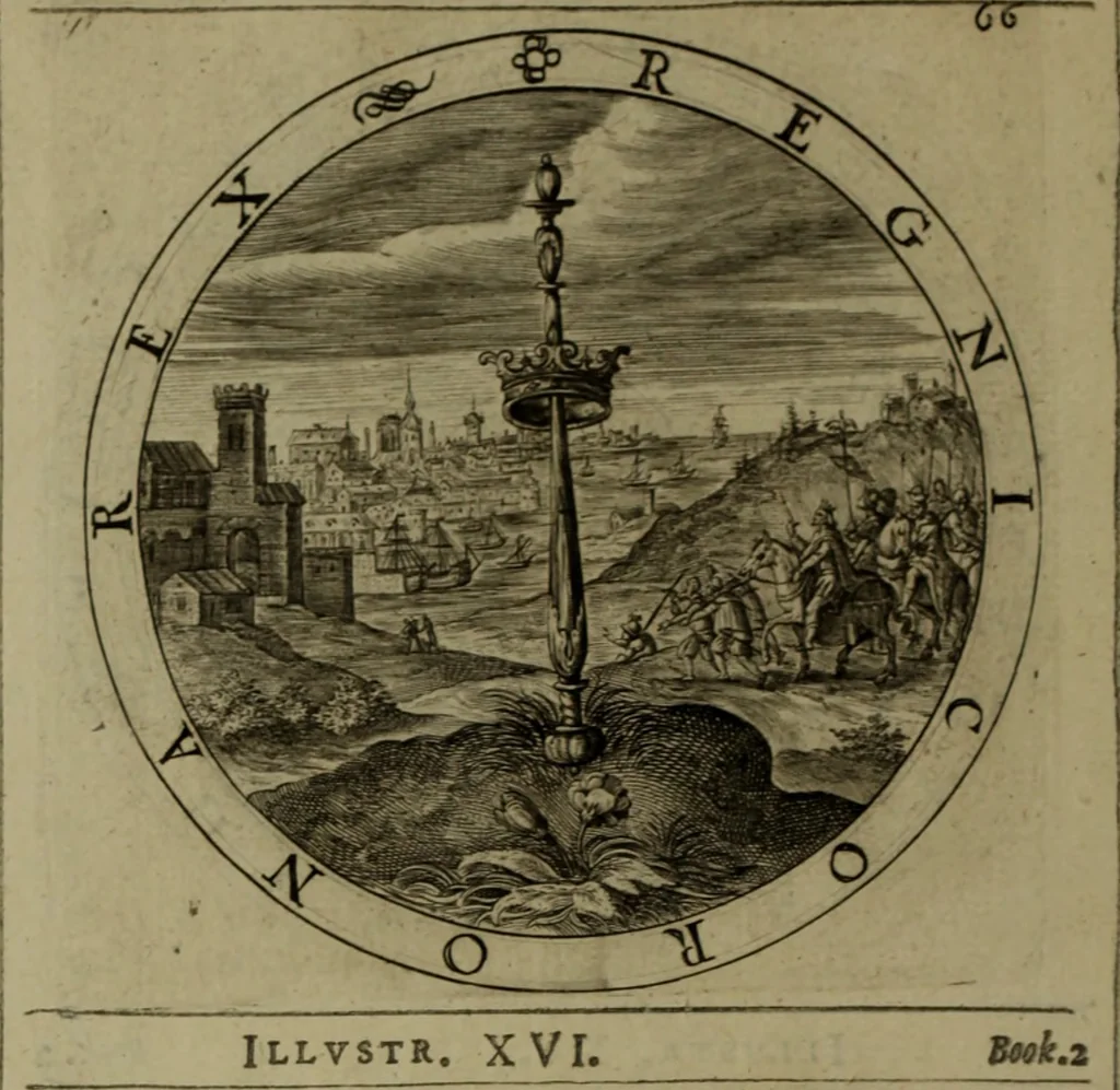 An illustration from A collection of emblemes, ancient and moderne : quickened vvith metricall illvstrations, both morall and divine, and disposed into lotteries, that instruction and good counsell may bee furthered by an honest and pleasant recreation, 1635, leaf 109