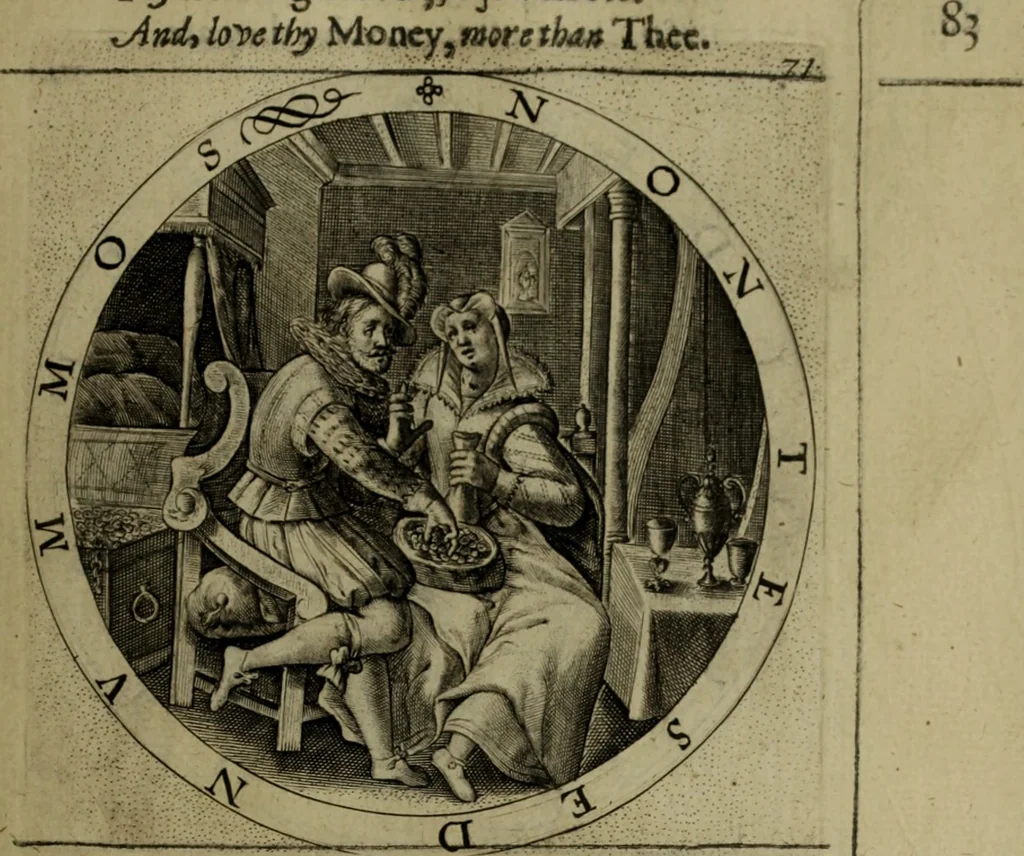 An illustration from A collection of emblemes, ancient and moderne : quickened vvith metricall illvstrations, both morall and divine, and disposed into lotteries, that instruction and good counsell may bee furthered by an honest and pleasant recreation, 1635, leaf 114