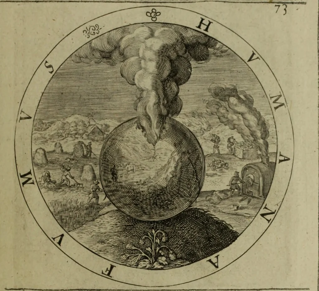 An illustration from A collection of emblemes, ancient and moderne : quickened vvith metricall illvstrations, both morall and divine, and disposed into lotteries, that instruction and good counsell may bee furthered by an honest and pleasant recreation, 1635, leaf 116