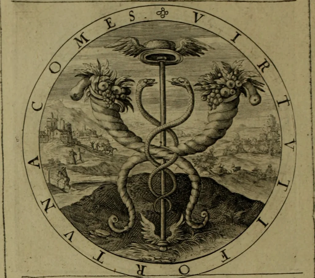 An illustration from A collection of emblemes, ancient and moderne : quickened vvith metricall illvstrations, both morall and divine, and disposed into lotteries, that instruction and good counsell may bee furthered by an honest and pleasant recreation, 1635, leaf 119