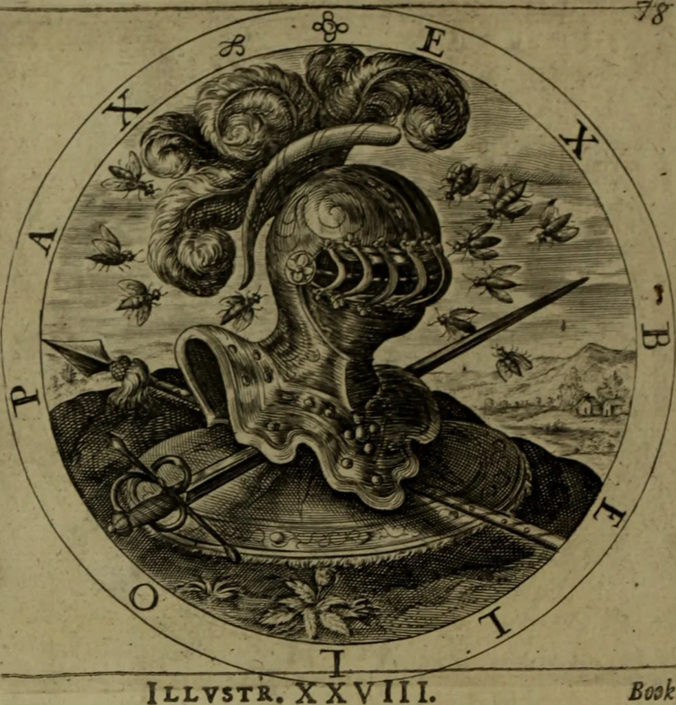 An illustration from A collection of emblemes, ancient and moderne : quickened vvith metricall illvstrations, both morall and divine, and disposed into lotteries, that instruction and good counsell may bee furthered by an honest and pleasant recreation, 1635, leaf 121