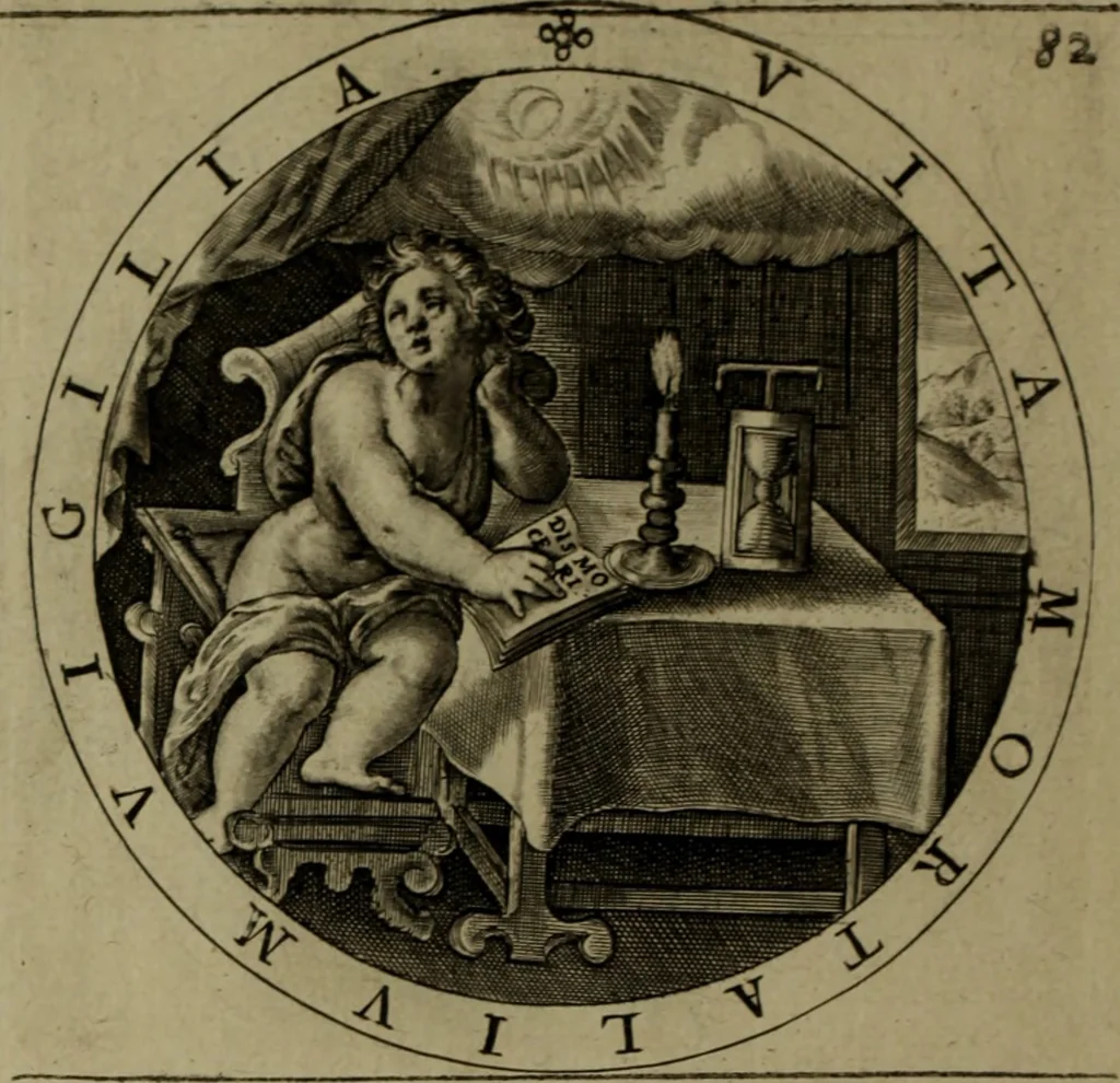 An illustration from A collection of emblemes, ancient and moderne : quickened vvith metricall illvstrations, both morall and divine, and disposed into lotteries, that instruction and good counsell may bee furthered by an honest and pleasant recreation, 1635, leaf 125