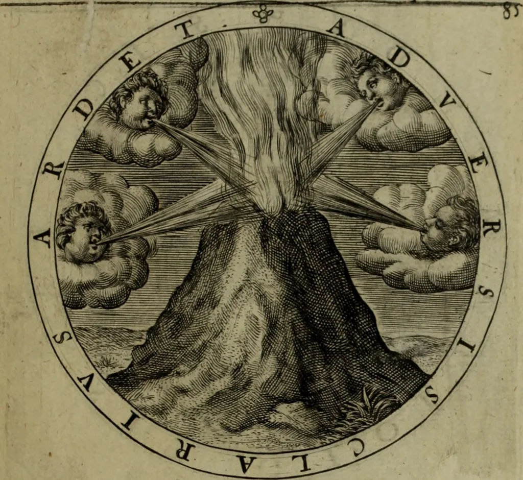 An illustration from A collection of emblemes, ancient and moderne : quickened vvith metricall illvstrations, both morall and divine, and disposed into lotteries, that instruction and good counsell may bee furthered by an honest and pleasant recreation, 1635, leaf 128