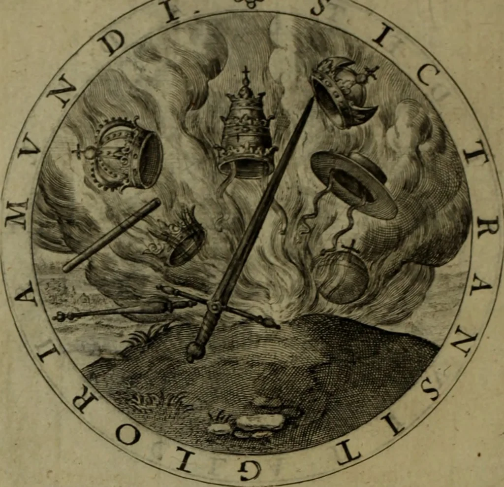 An illustration from A collection of emblemes, ancient and moderne : quickened vvith metricall illvstrations, both morall and divine, and disposed into lotteries, that instruction and good counsell may bee furthered by an honest and pleasant recreation, 1635, leaf 129