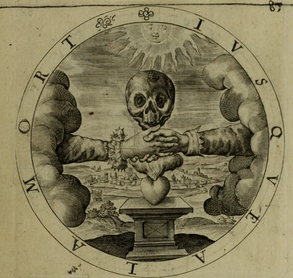 An illustration from A collection of emblemes, ancient and moderne : quickened vvith metricall illvstrations, both morall and divine, and disposed into lotteries, that instruction and good counsell may bee furthered by an honest and pleasant recreation, 1635, leaf 130