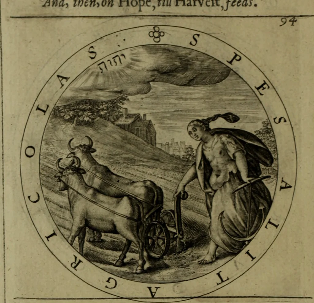 An illustration from A collection of emblemes, ancient and moderne : quickened vvith metricall illvstrations, both morall and divine, and disposed into lotteries, that instruction and good counsell may bee furthered by an honest and pleasant recreation, 1635, leaf 137
