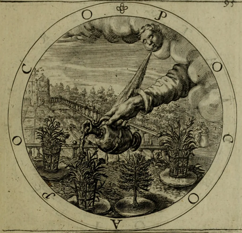 An illustration from A collection of emblemes, ancient and moderne : quickened vvith metricall illvstrations, both morall and divine, and disposed into lotteries, that instruction and good counsell may bee furthered by an honest and pleasant recreation, 1635, leaf 138