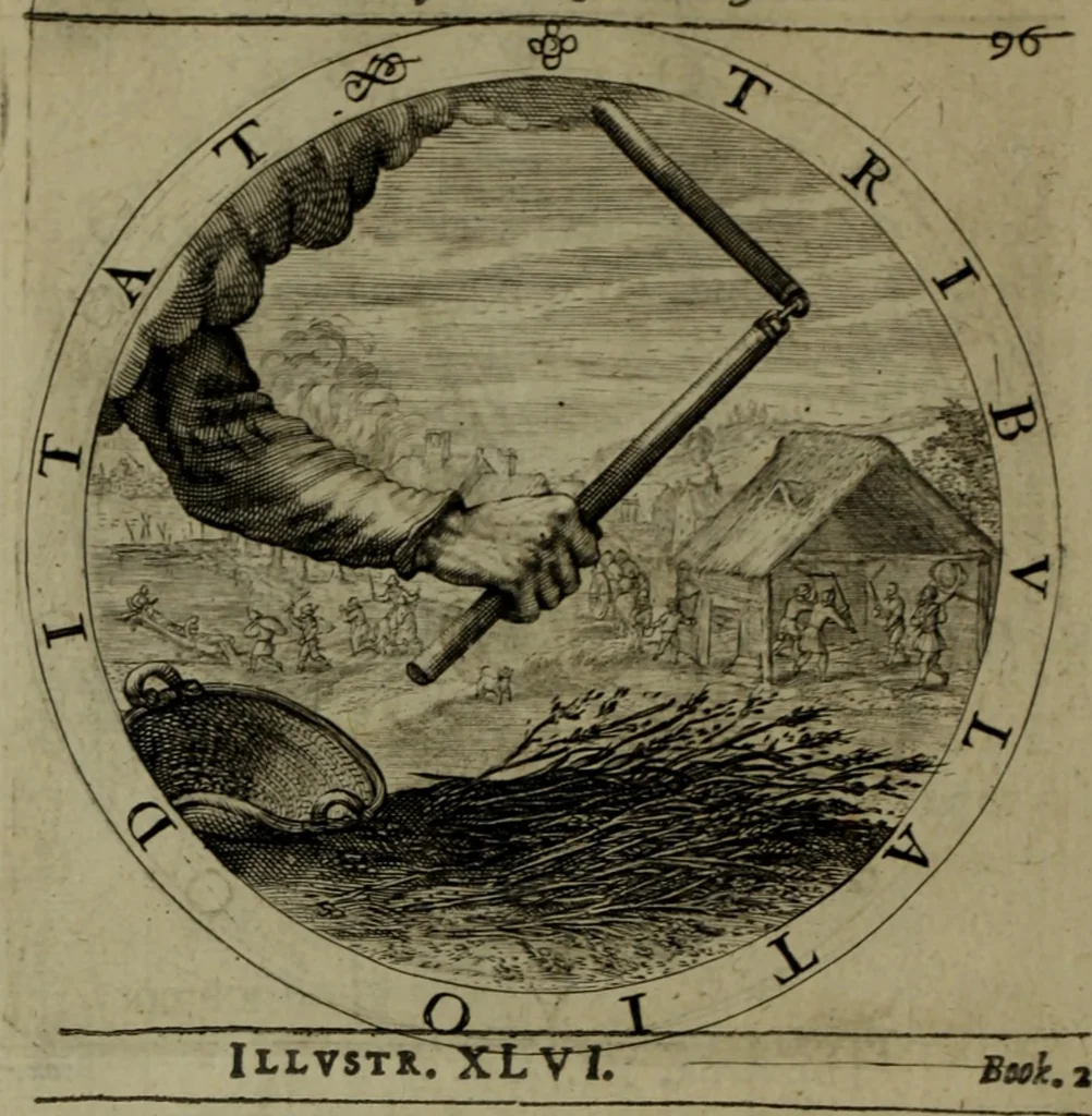 An illustration from A collection of emblemes, ancient and moderne : quickened vvith metricall illvstrations, both morall and divine, and disposed into lotteries, that instruction and good counsell may bee furthered by an honest and pleasant recreation, 1635, leaf 139