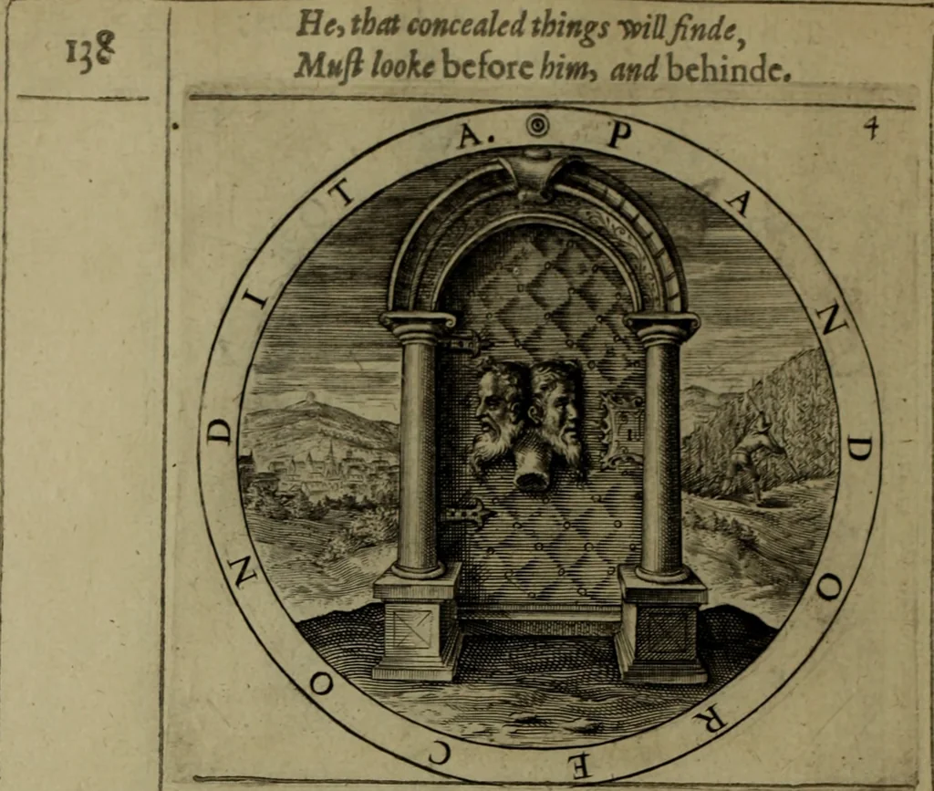 An illustration from A collection of emblemes, ancient and moderne : quickened vvith metricall illvstrations, both morall and divine, and disposed into lotteries, that instruction and good counsell may bee furthered by an honest and pleasant recreation, 1635, leaf 165