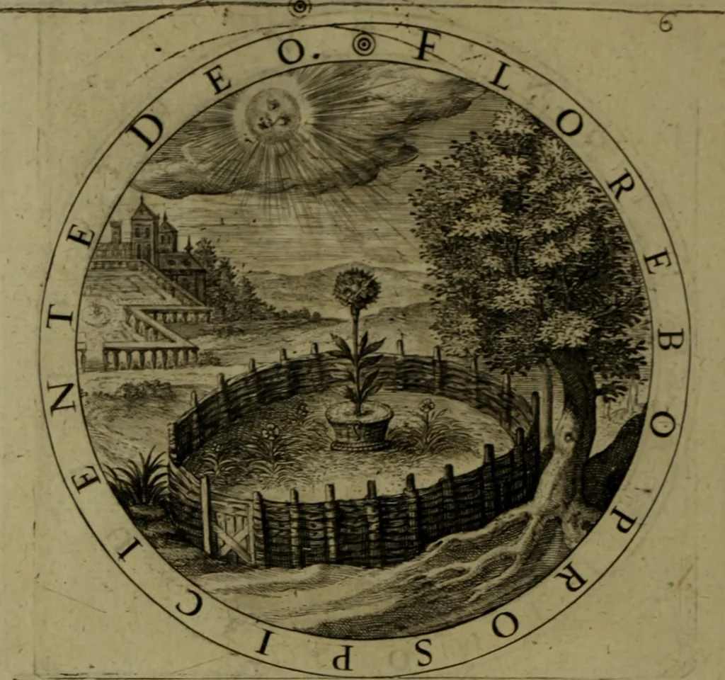 An illustration from A collection of emblemes, ancient and moderne : quickened vvith metricall illvstrations, both morall and divine, and disposed into lotteries, that instruction and good counsell may bee furthered by an honest and pleasant recreation, 1635, leaf 167