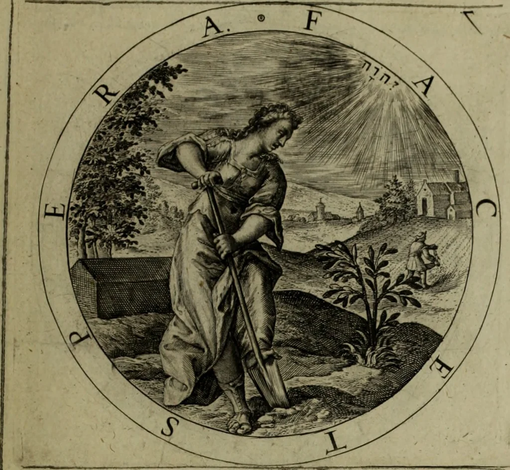 An illustration from A collection of emblemes, ancient and moderne : quickened vvith metricall illvstrations, both morall and divine, and disposed into lotteries, that instruction and good counsell may bee furthered by an honest and pleasant recreation, 1635, leaf 168