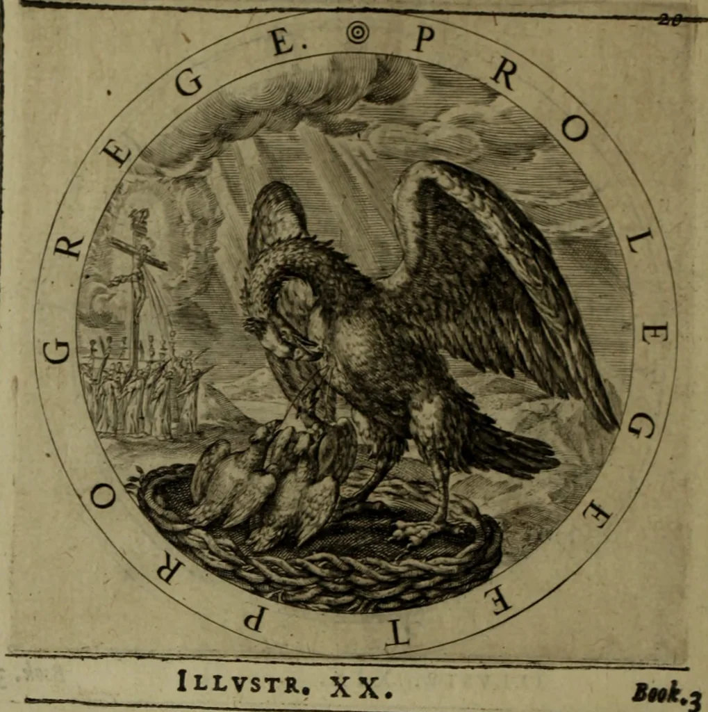 An illustration from A collection of emblemes, ancient and moderne : quickened vvith metricall illvstrations, both morall and divine, and disposed into lotteries, that instruction and good counsell may bee furthered by an honest and pleasant recreation, 1635, leaf 181