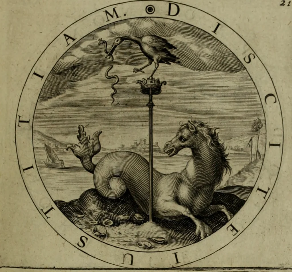 An illustration from A collection of emblemes, ancient and moderne : quickened vvith metricall illvstrations, both morall and divine, and disposed into lotteries, that instruction and good counsell may bee furthered by an honest and pleasant recreation, 1635, leaf 182