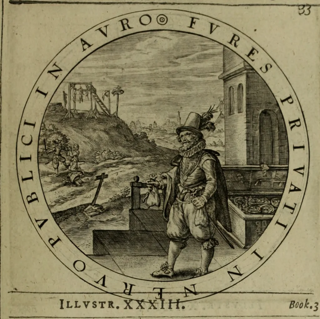 An illustration from A collection of emblemes, ancient and moderne : quickened vvith metricall illvstrations, both morall and divine, and disposed into lotteries, that instruction and good counsell may bee furthered by an honest and pleasant recreation, 1635, leaf 194
