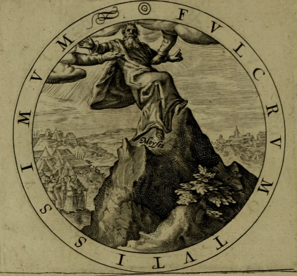An illustration from A collection of emblemes, ancient and moderne : quickened vvith metricall illvstrations, both morall and divine, and disposed into lotteries, that instruction and good counsell may bee furthered by an honest and pleasant recreation, 1635, leaf 197