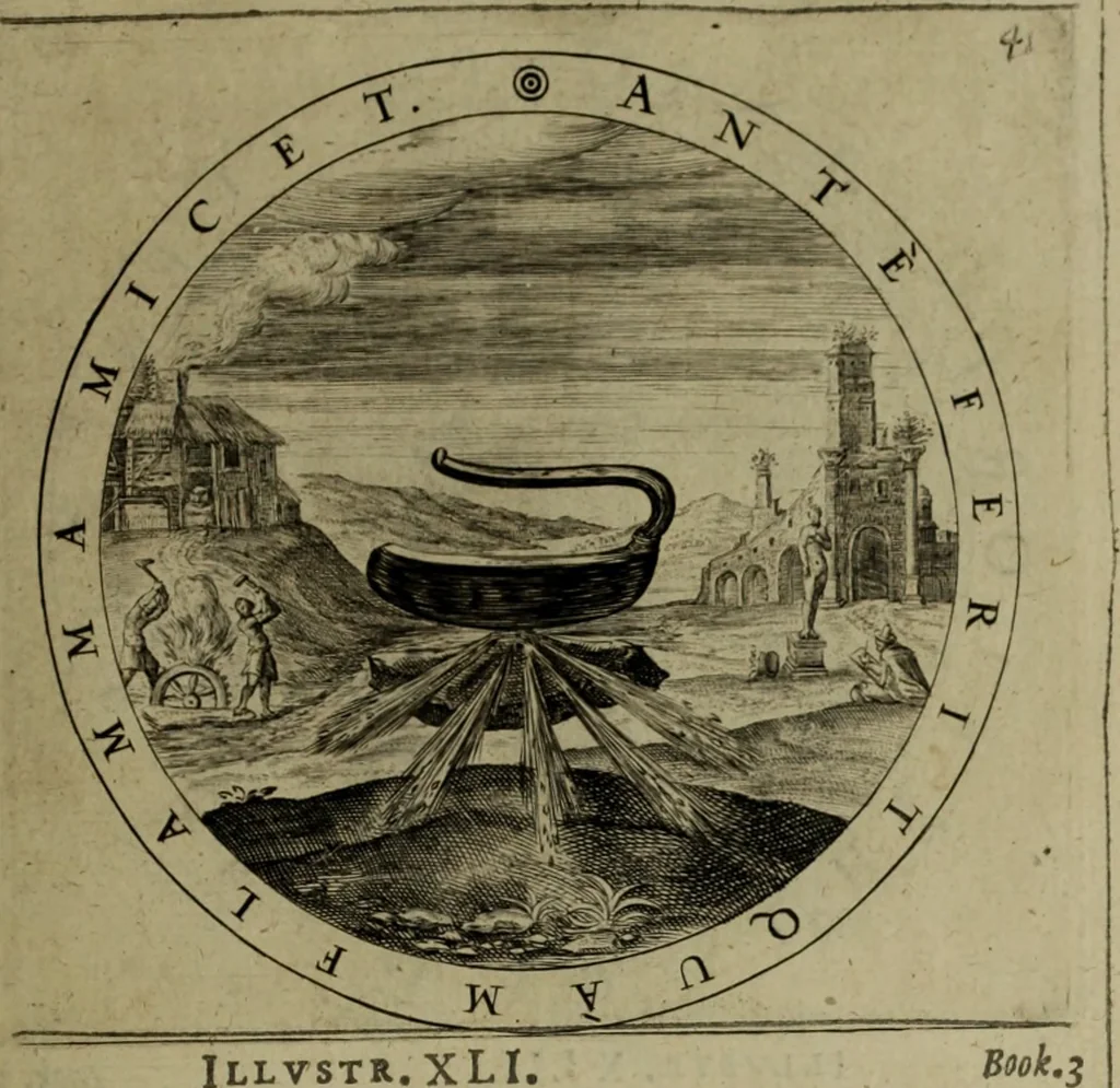 An illustration from A collection of emblemes, ancient and moderne : quickened vvith metricall illvstrations, both morall and divine, and disposed into lotteries, that instruction and good counsell may bee furthered by an honest and pleasant recreation, 1635, leaf 202