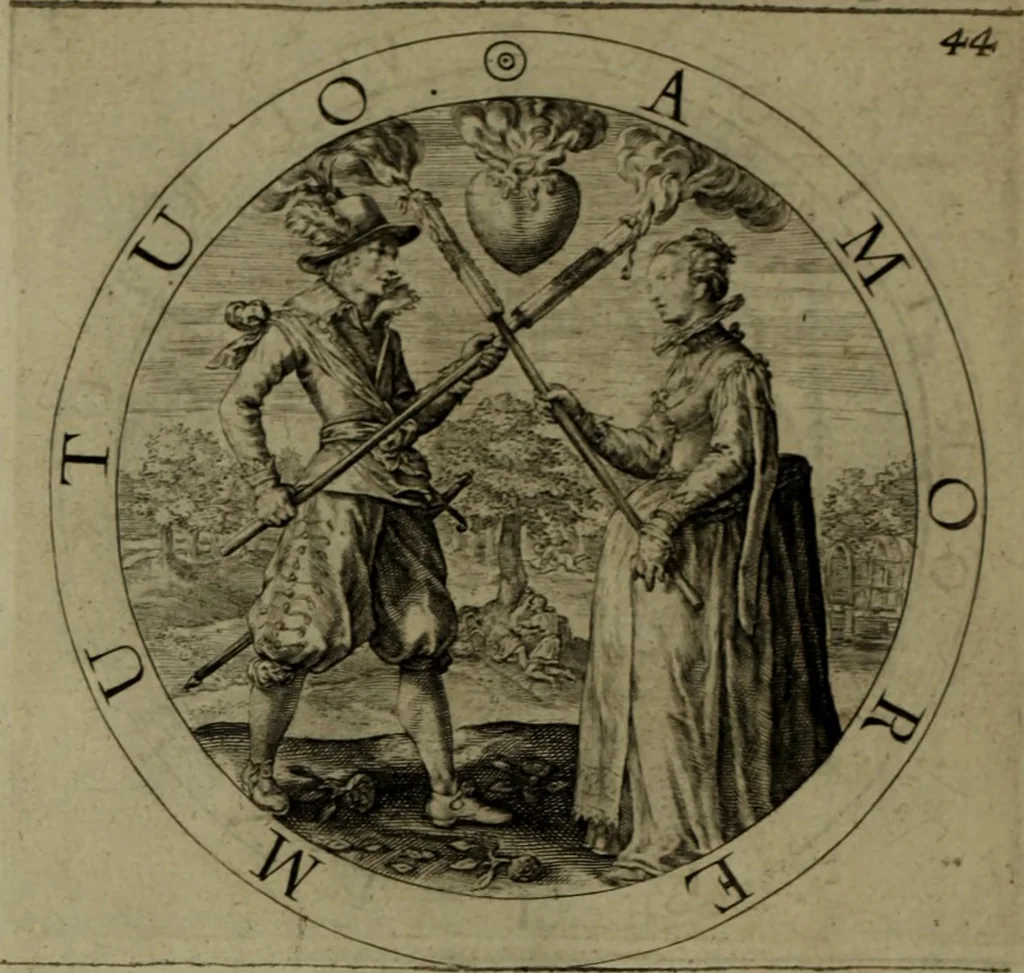 An illustration from A collection of emblemes, ancient and moderne : quickened vvith metricall illvstrations, both morall and divine, and disposed into lotteries, that instruction and good counsell may bee furthered by an honest and pleasant recreation, 1635, leaf 205