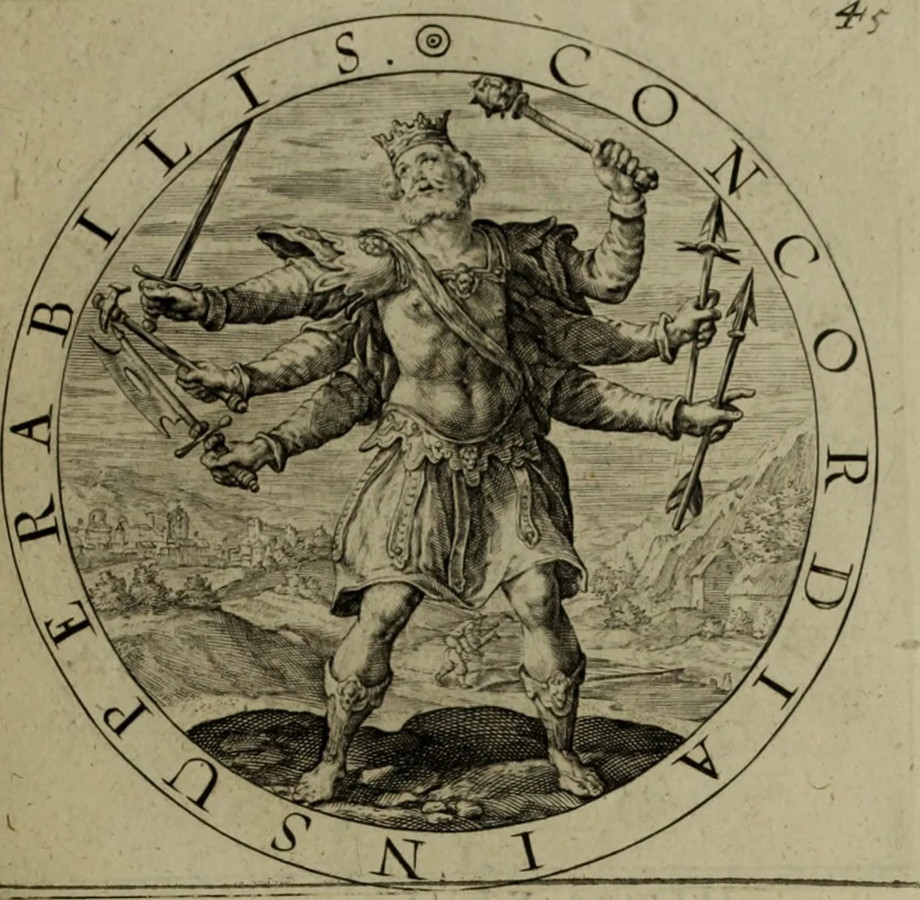 An illustration from A collection of emblemes, ancient and moderne : quickened vvith metricall illvstrations, both morall and divine, and disposed into lotteries, that instruction and good counsell may bee furthered by an honest and pleasant recreation, 1635, leaf 206