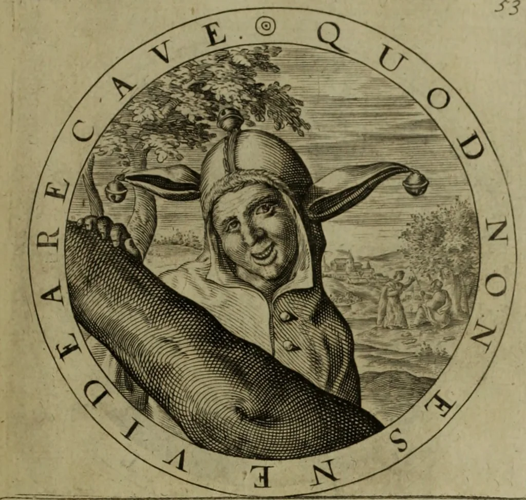 An illustration from A collection of emblemes, ancient and moderne : quickened vvith metricall illvstrations, both morall and divine, and disposed into lotteries, that instruction and good counsell may bee furthered by an honest and pleasant recreation, 1635, leaf 232