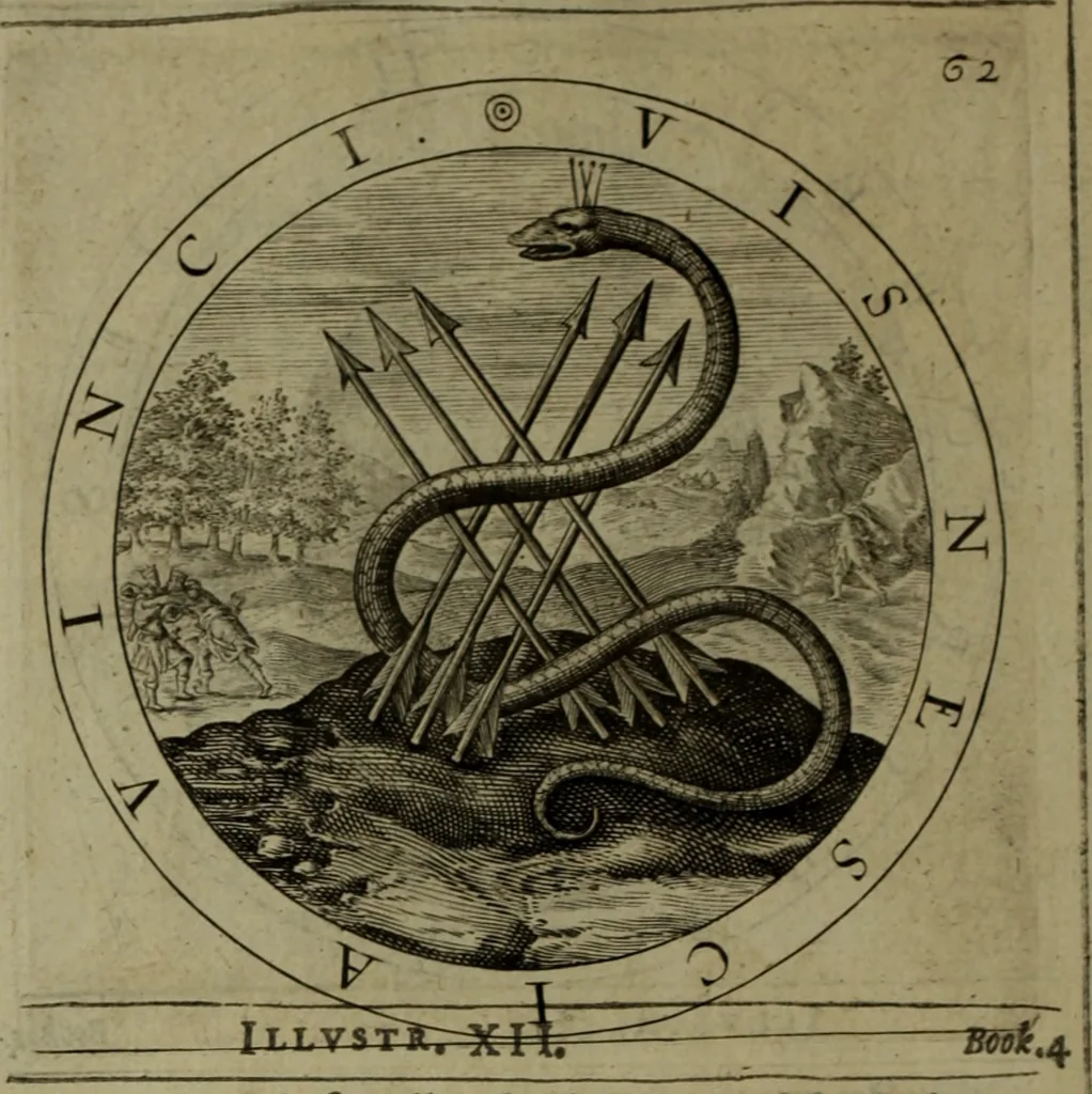An illustration from A collection of emblemes, ancient and moderne : quickened vvith metricall illvstrations, both morall and divine, and disposed into lotteries, that instruction and good counsell may bee furthered by an honest and pleasant recreation, 1635, leaf 241