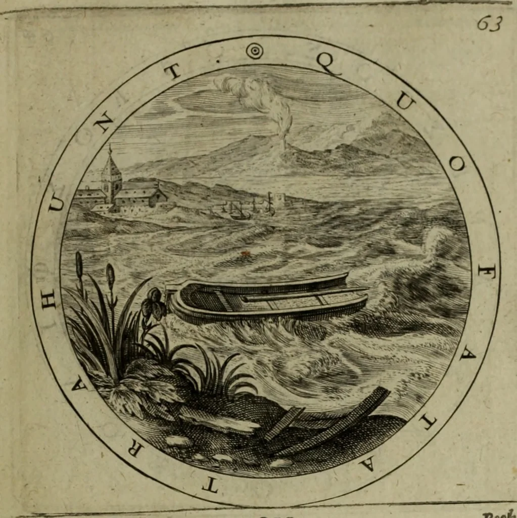 An illustration from A collection of emblemes, ancient and moderne : quickened vvith metricall illvstrations, both morall and divine, and disposed into lotteries, that instruction and good counsell may bee furthered by an honest and pleasant recreation, 1635, leaf 242