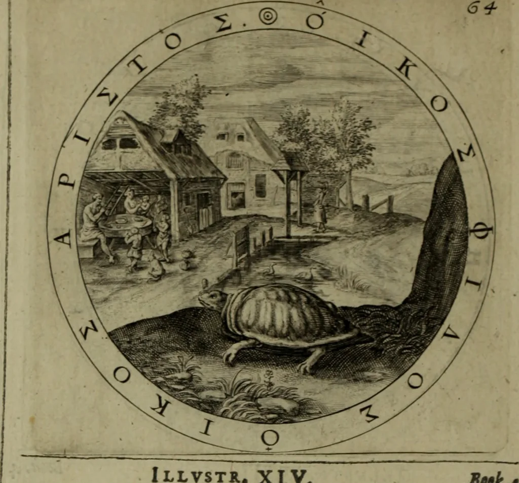 An illustration from A collection of emblemes, ancient and moderne : quickened vvith metricall illvstrations, both morall and divine, and disposed into lotteries, that instruction and good counsell may bee furthered by an honest and pleasant recreation, 1635, leaf 243