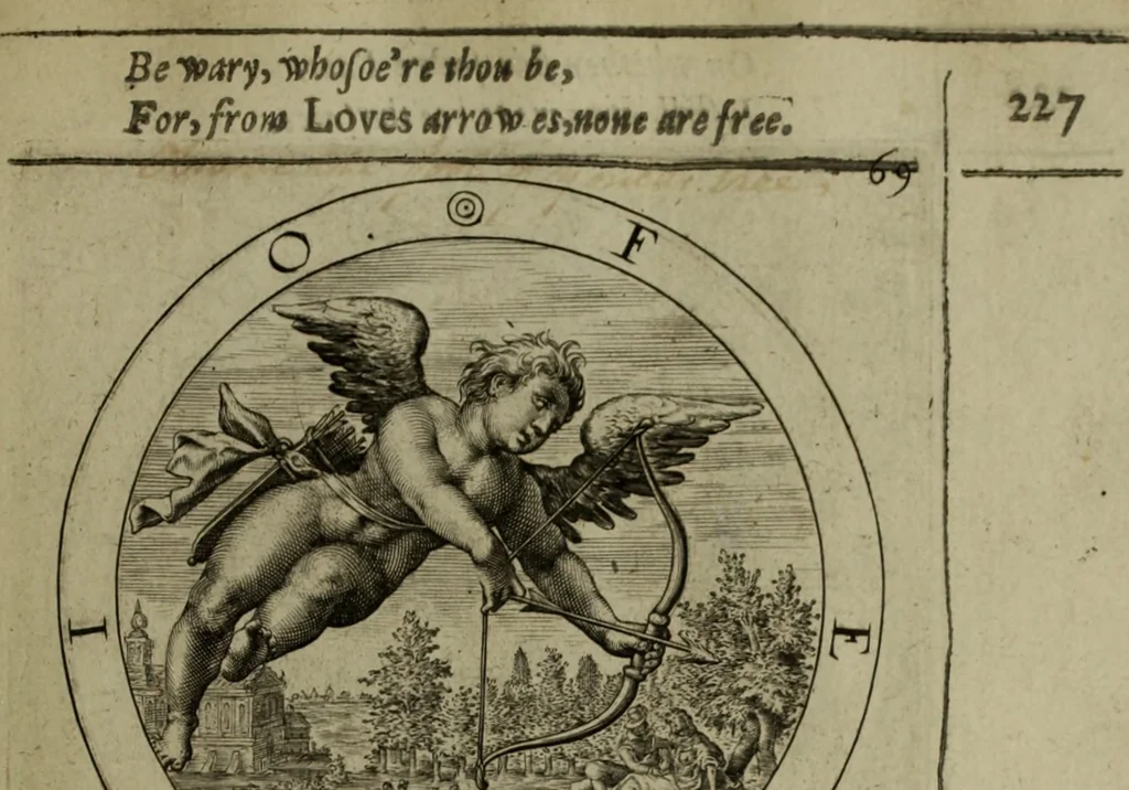 An illustration from A collection of emblemes, ancient and moderne : quickened vvith metricall illvstrations, both morall and divine, and disposed into lotteries, that instruction and good counsell may bee furthered by an honest and pleasant recreation, 1635, leaf 248