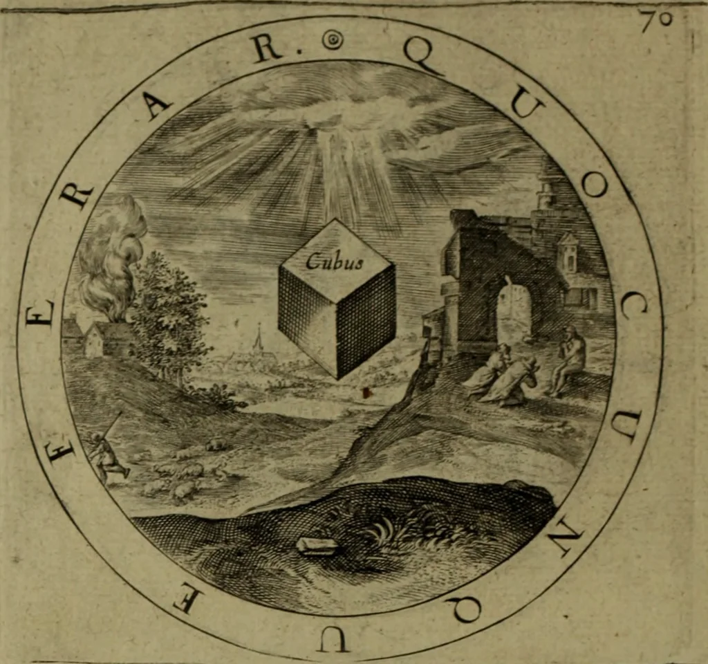 An illustration from A collection of emblemes, ancient and moderne : quickened vvith metricall illvstrations, both morall and divine, and disposed into lotteries, that instruction and good counsell may bee furthered by an honest and pleasant recreation, 1635, leaf 249